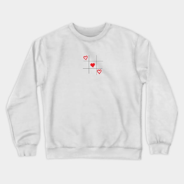 Red hearts Crewneck Sweatshirt by RazDee